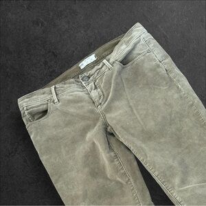 Free People‎ Khaki Corduroy Straight Skinny Jean Pants Size 28 (61855-16515125)
